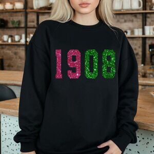 1908 sweatshirt / Pink &Green Tshirt